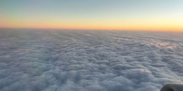 Unsere Anreise mit dem Flugzeug nach Kiruna